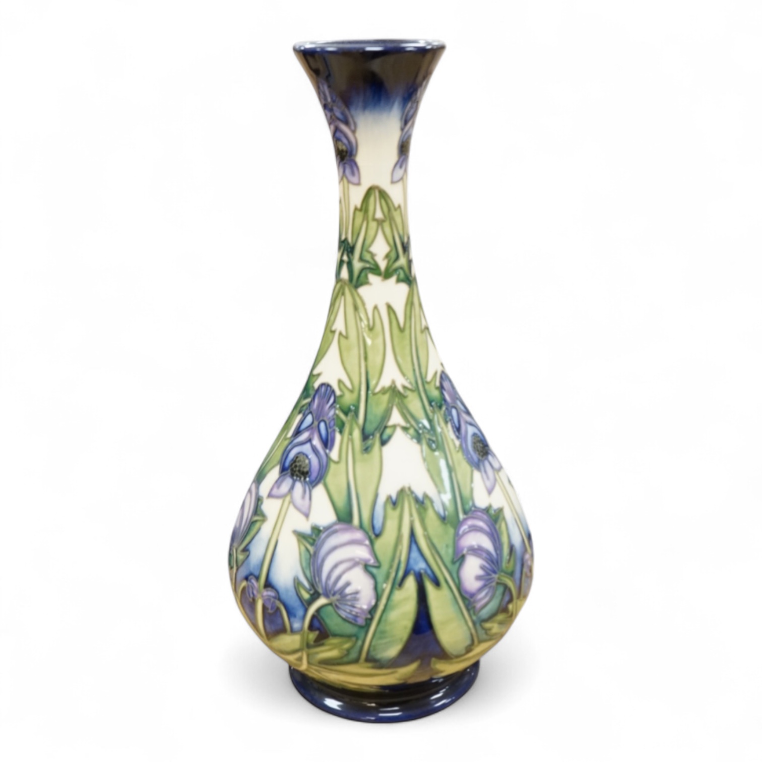 A Moorcroft ‘Wolfsbane’ vase, designed by Anji Davenport, limited edition, 2001. 32cm high (boxed).